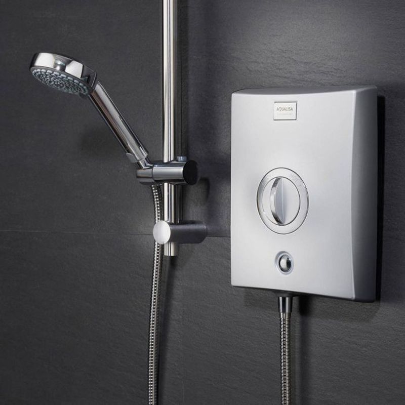 Aqualisa QUARTZ Chrome Electric Shower with Adjustable Head 8.5kW