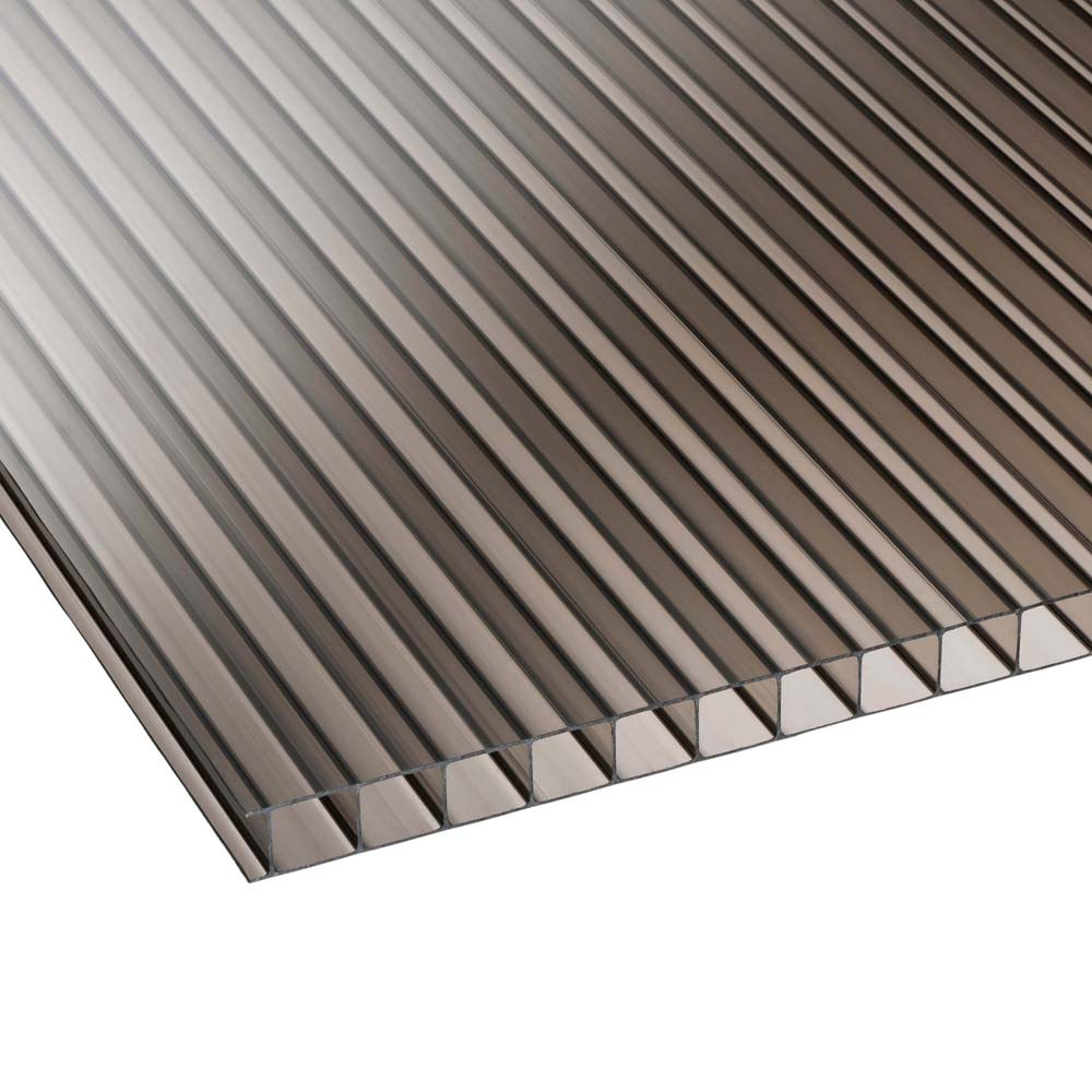 Corotherm 10mm Bronze Twinwall Polycarbonate Roof Sheet - Cut Length