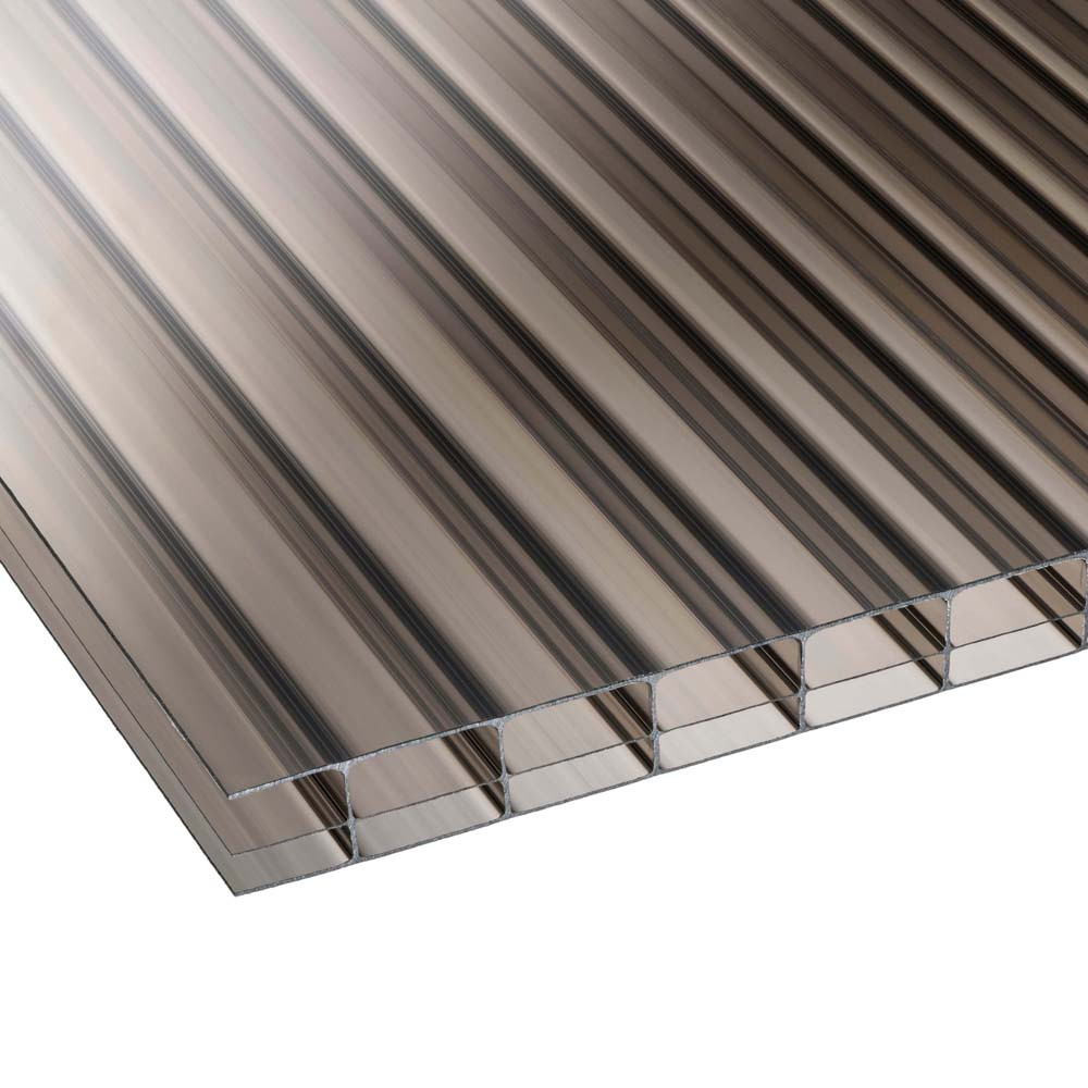 Corotherm 16mm Bronze Triplewall Polycarbonate Roof Sheet - Cut Length