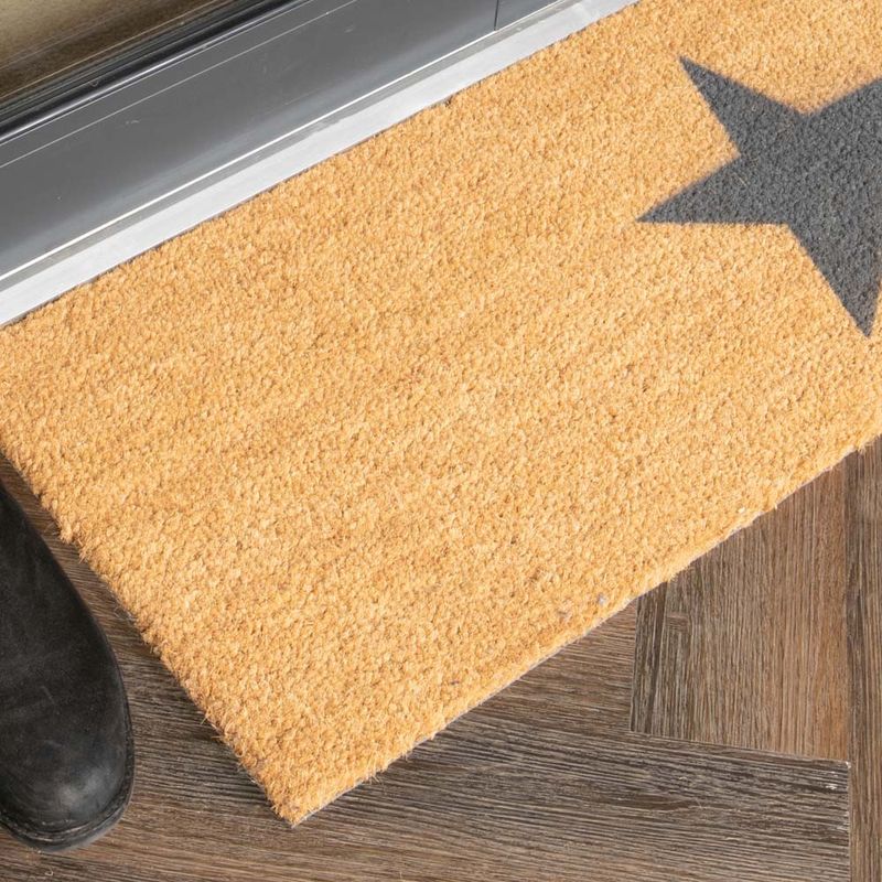 Artsy Patio Long Door Mat Grey Star Door Superstore®
