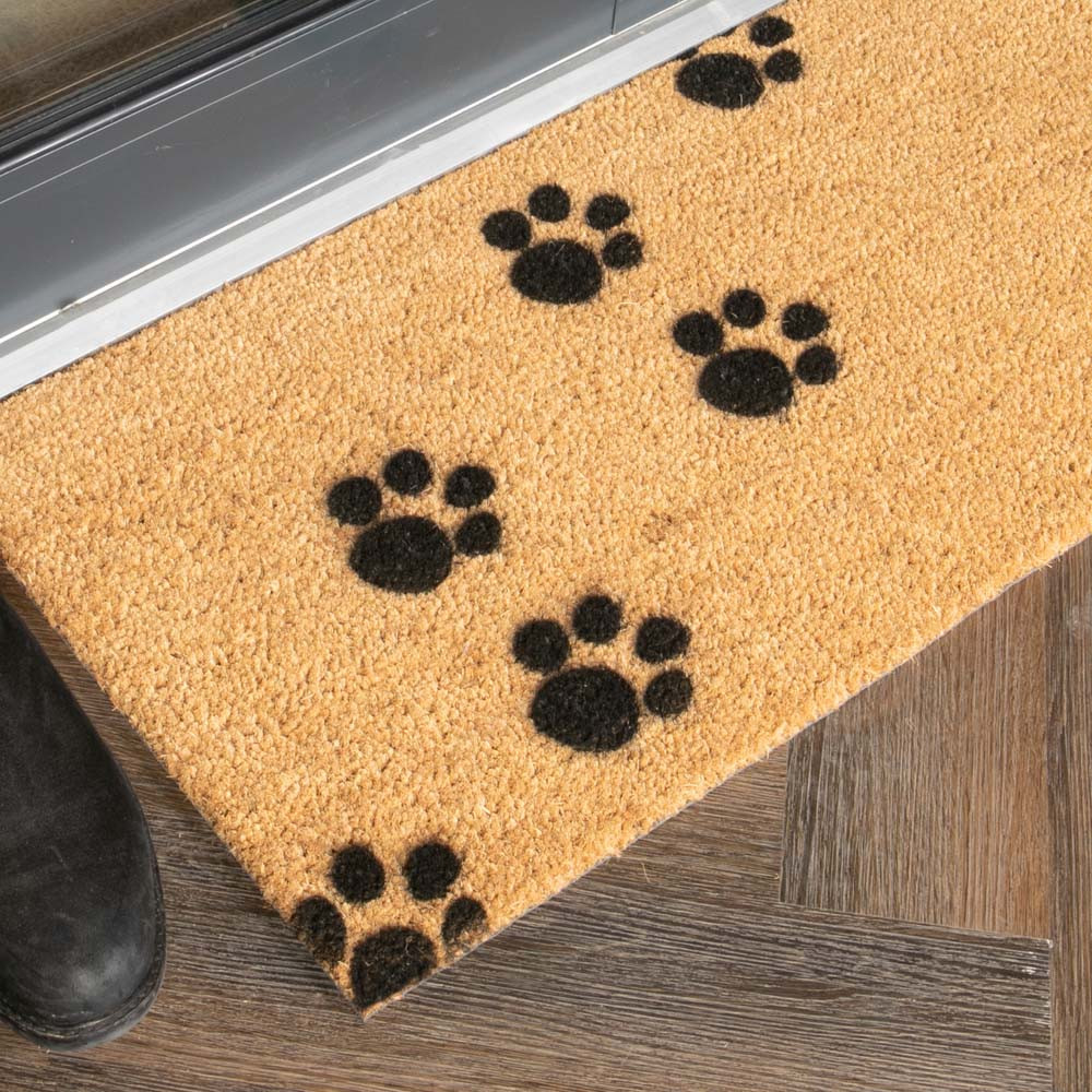 Artsy Patio Long Door Mat Pawprints Door Superstore®