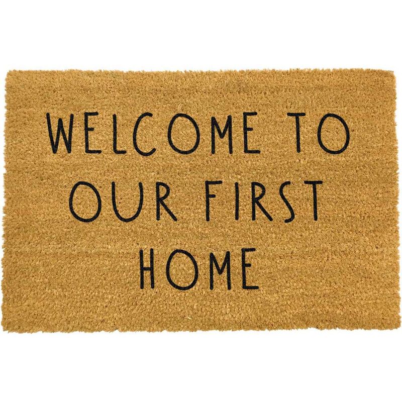 Artsy Quirky Door Mat To Our First Home Door Superstore®