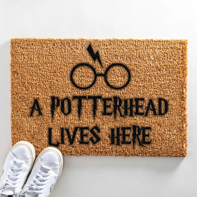 Artsy Quirky Door Mat A Potterhead Lives Here Door Superstore®