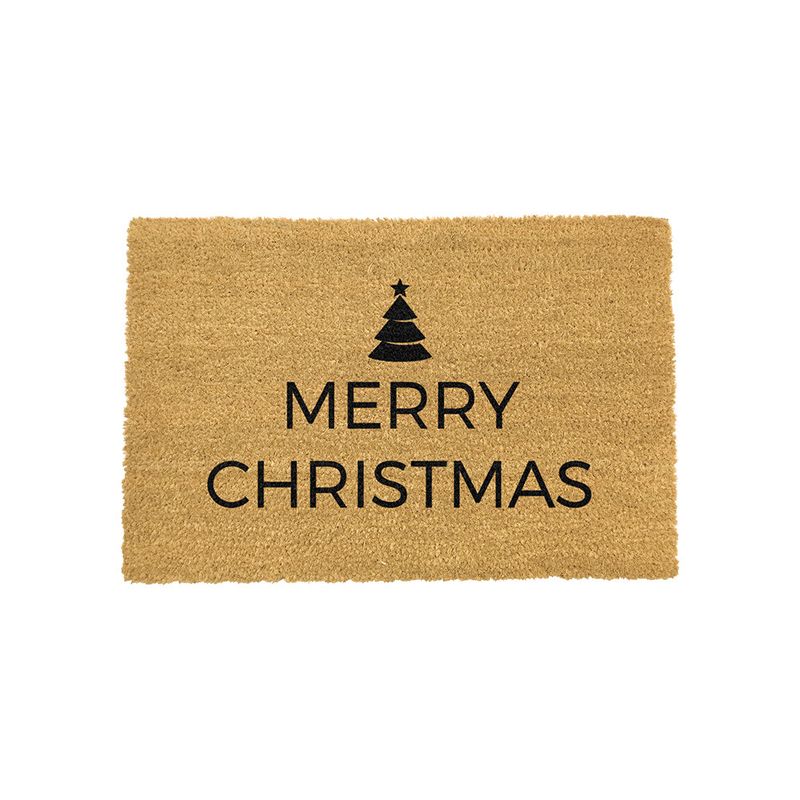 Artsy Christmas Coir Doormat Merry Christmas Greeting Door Superstore®
