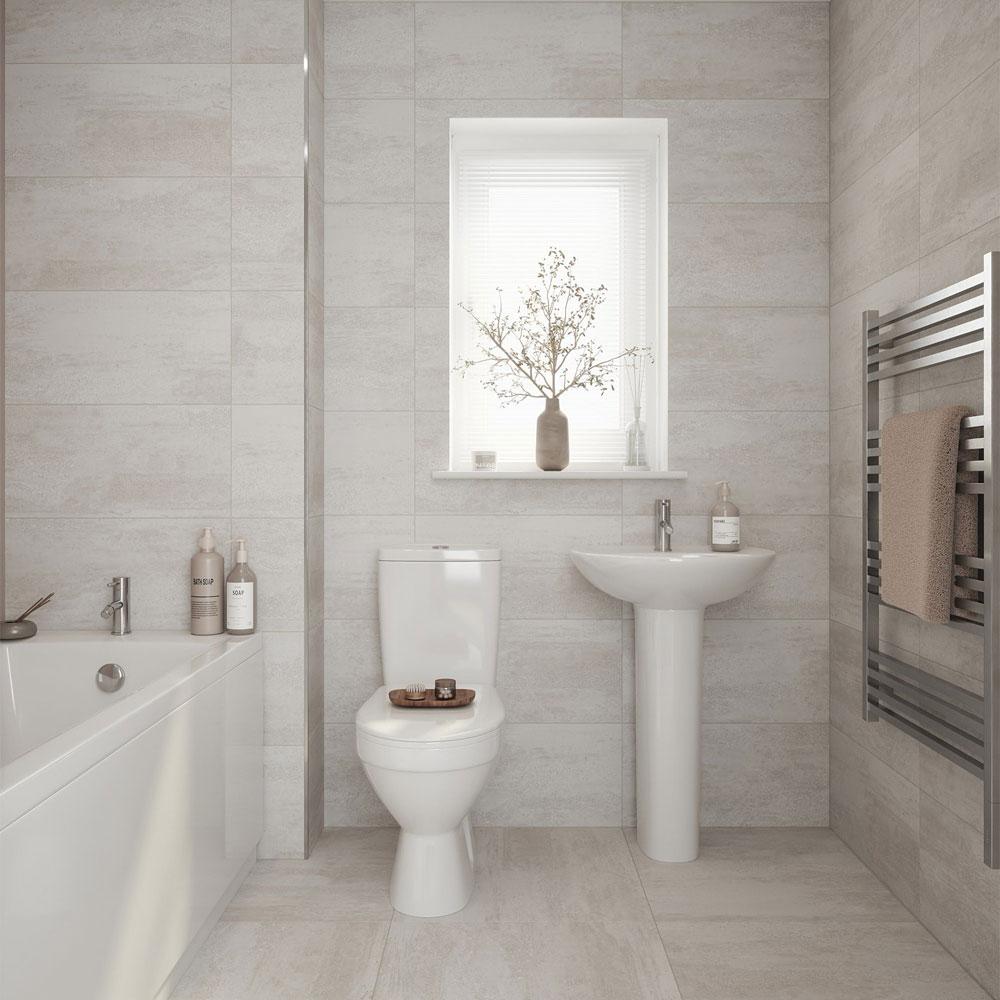 ashlar crafted grey textured glazed ceramic wall tile single tile