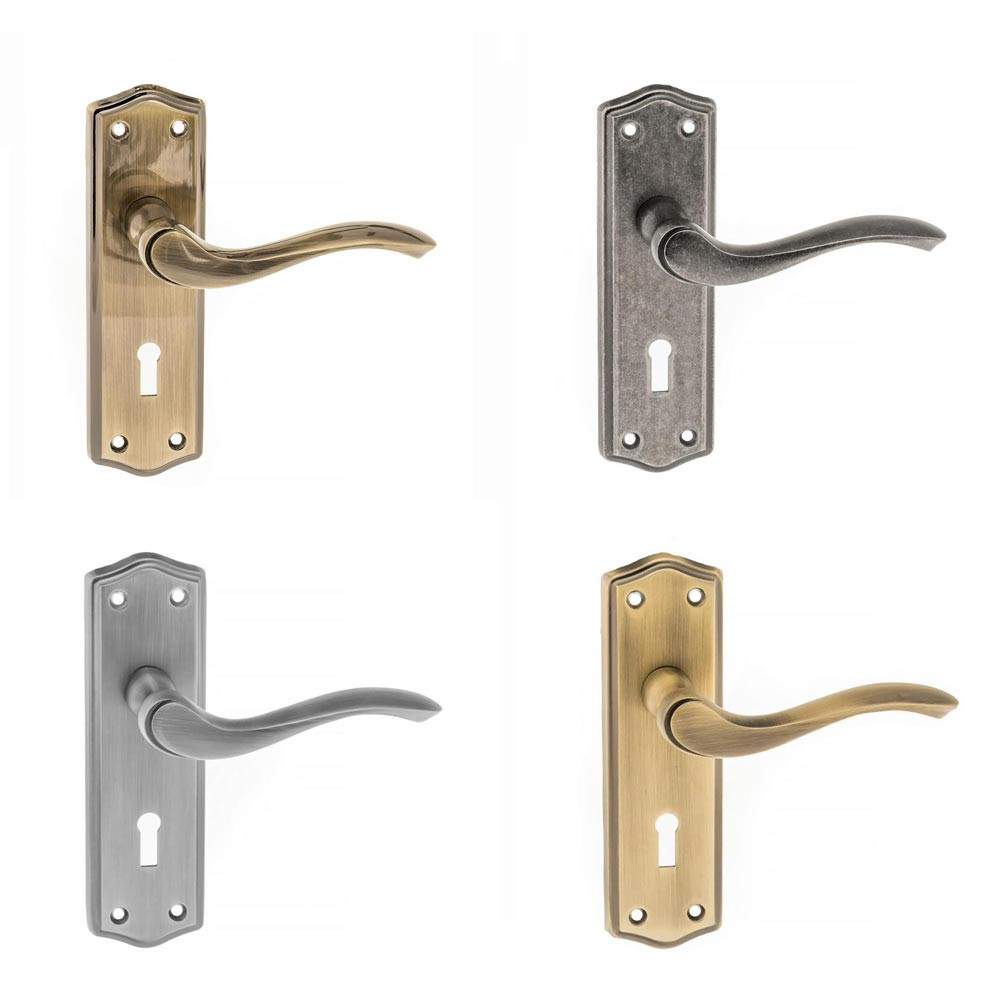 Atlantic Old English Warwick Key Lever on Backplate