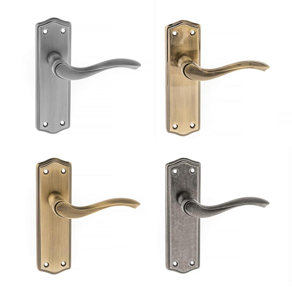 Atlantic Old English Warwick Latch Lever on Backplate