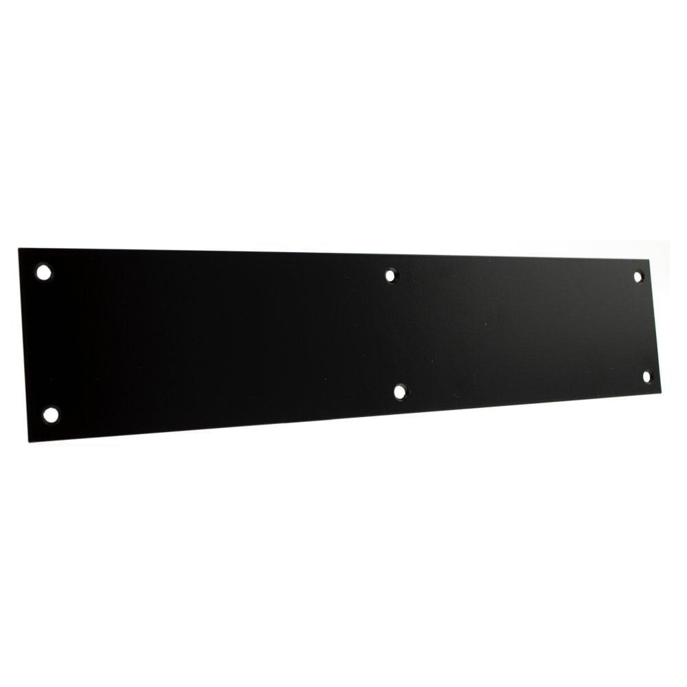 Atlantic Matt Black Finger Plate Pre Drilled with Screws