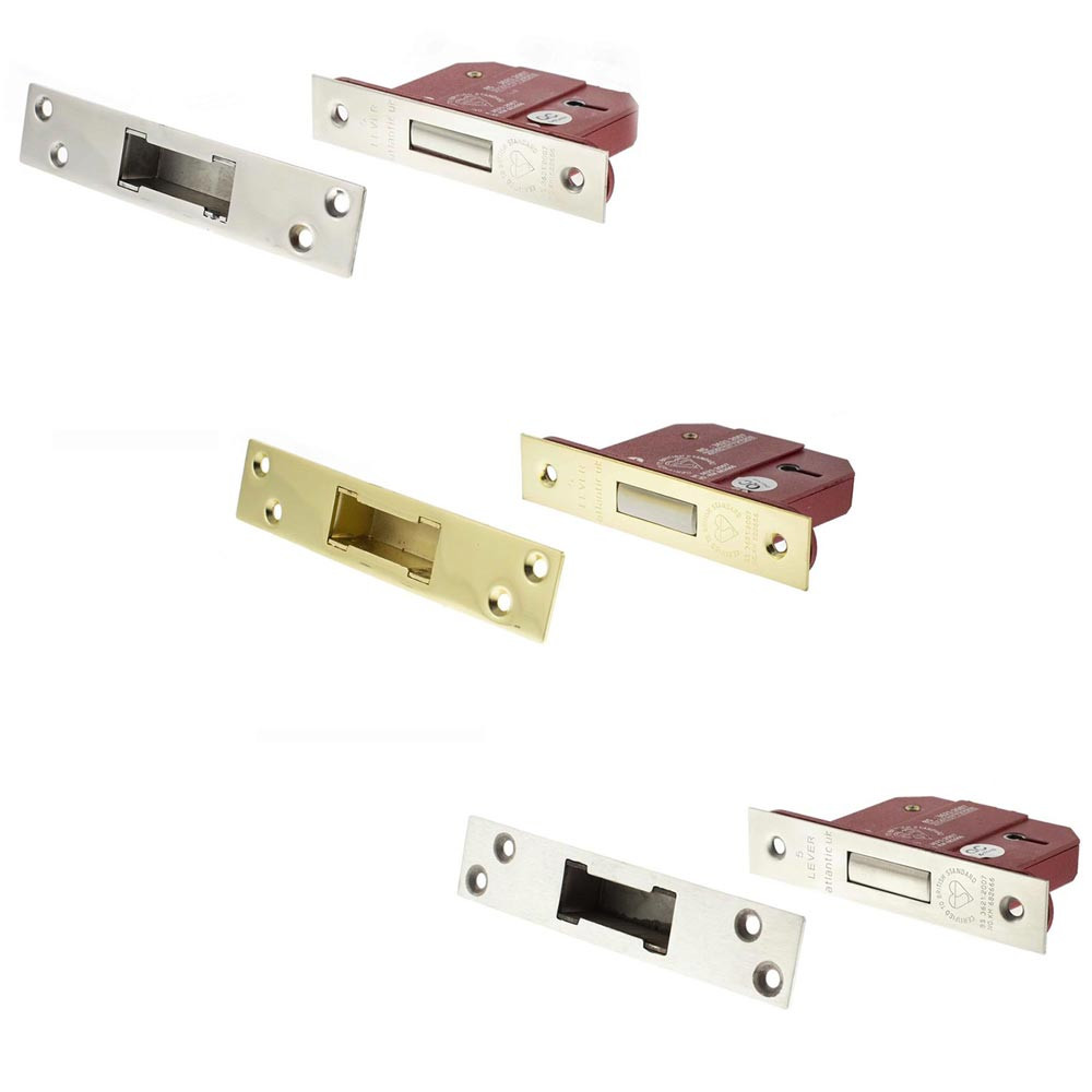 Atlantic 3 Inch 5 Lever Key Deadlock(BS)