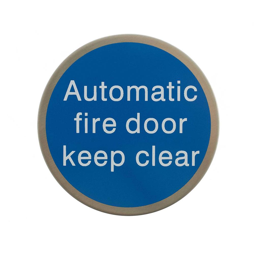 Atlantic Keep Clear Automatic Fire Door Sign