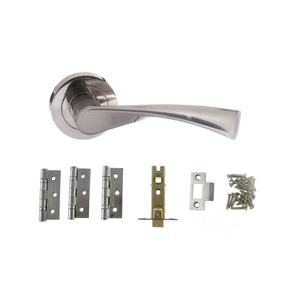 atlantic colorado satin nickel door handle pack