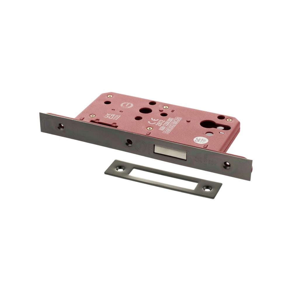Atlantic DIN Euro Profile Deadlock Double Throw - Black Nickel
