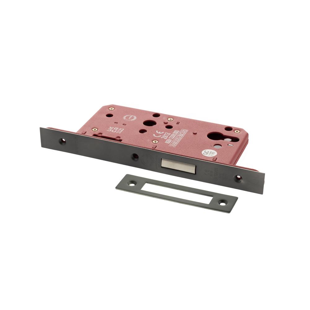 Atlantic DIN Euro Profile Deadlock Double Throw - Matt Gun Metal