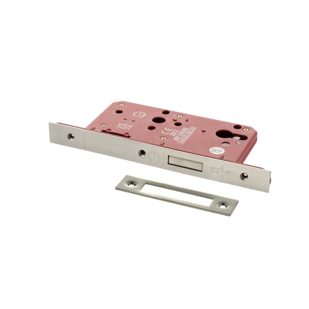 Atlantic DIN Euro Profile Deadlock Double Throw - Polished Chrome
