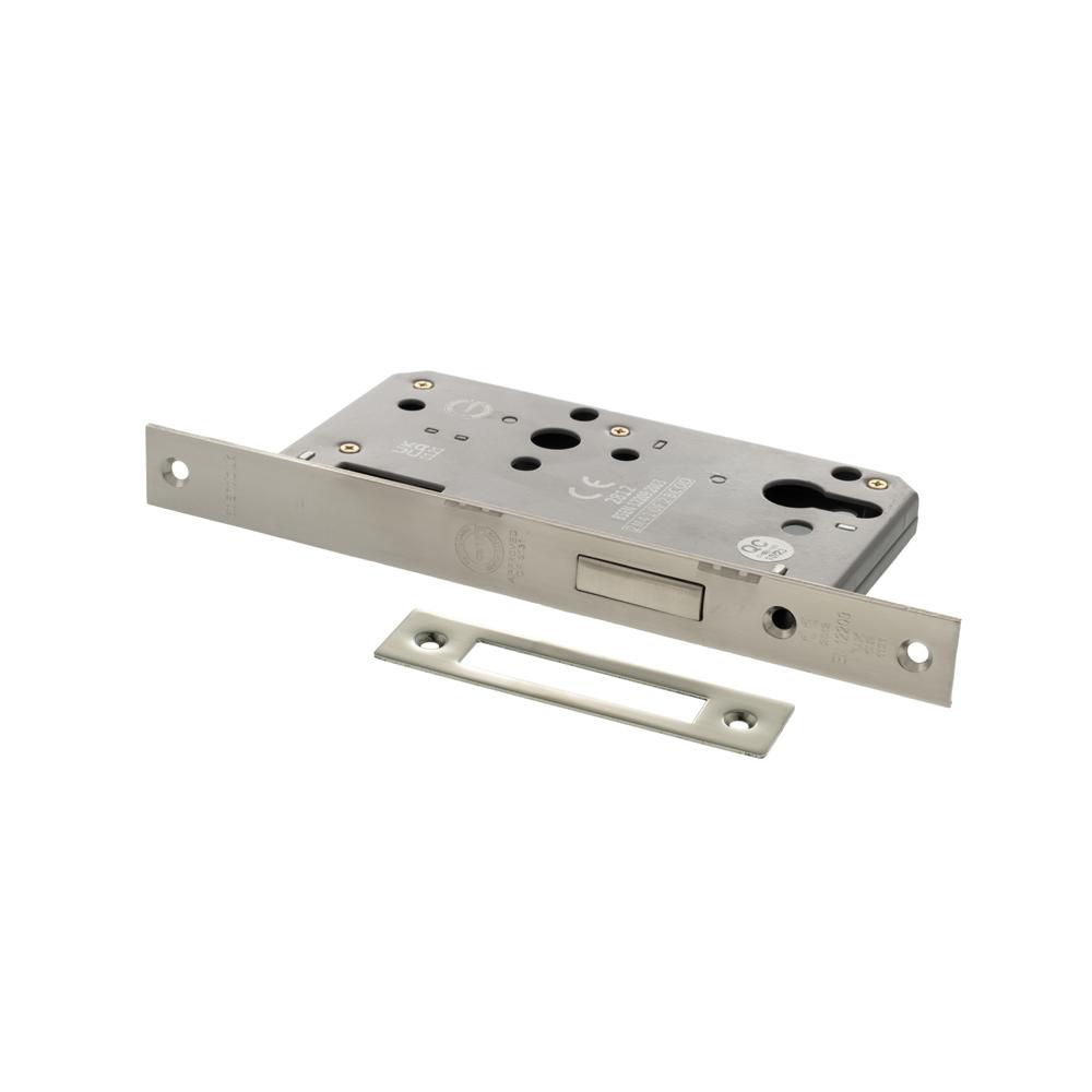 Atlantic DIN Euro Profile Deadlock Double Throw - Polished Stainless Steel