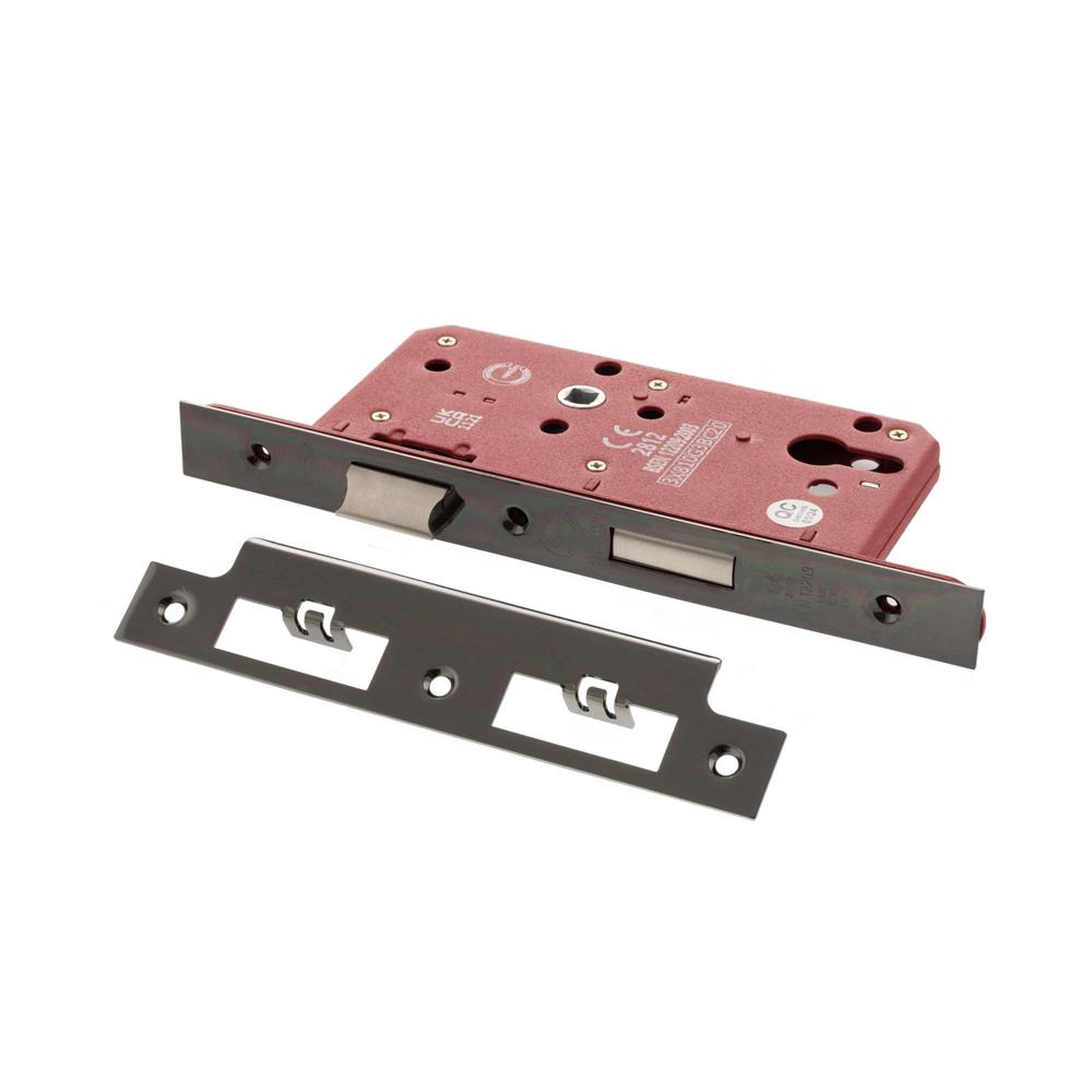 Atlantic DIN Euro Profile Sashlock Double Throw - Black Nickel
