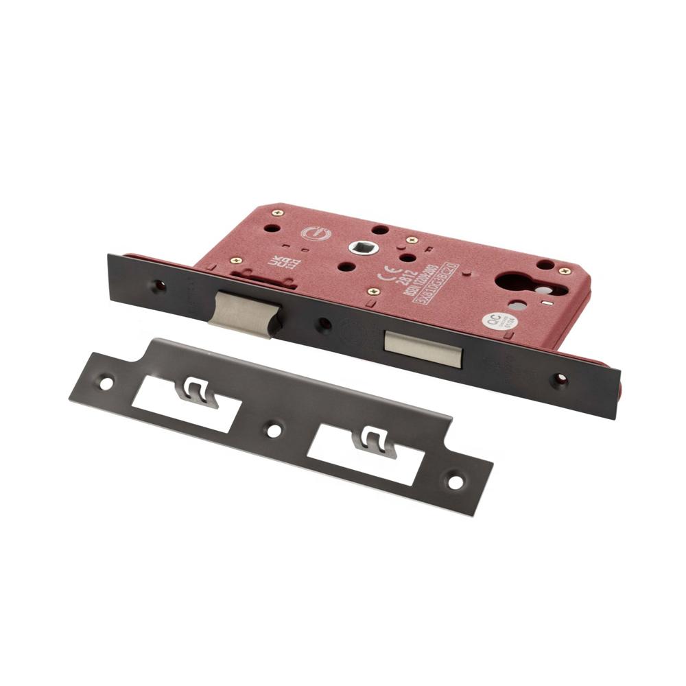Atlantic DIN Euro Profile Sashlock Double Throw - Matt Gun Metal