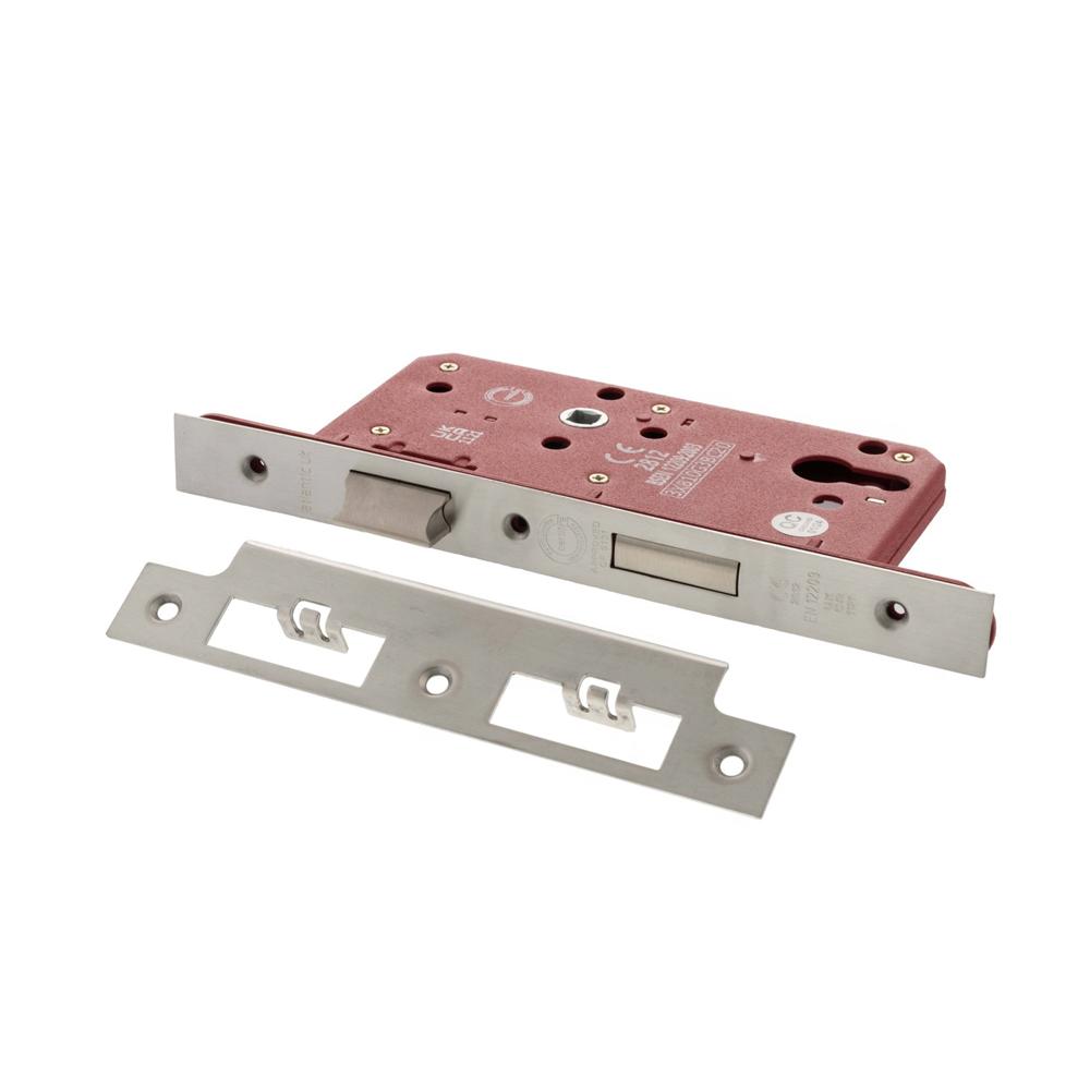 Atlantic DIN Euro Profile Sashlock Double Throw - Satin Chrome
