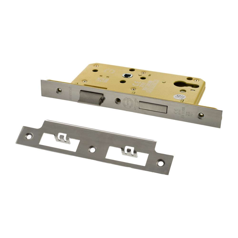 Atlantic DIN Heavy Duty Euro Profile Sashlock Double Throw - Black Nickel