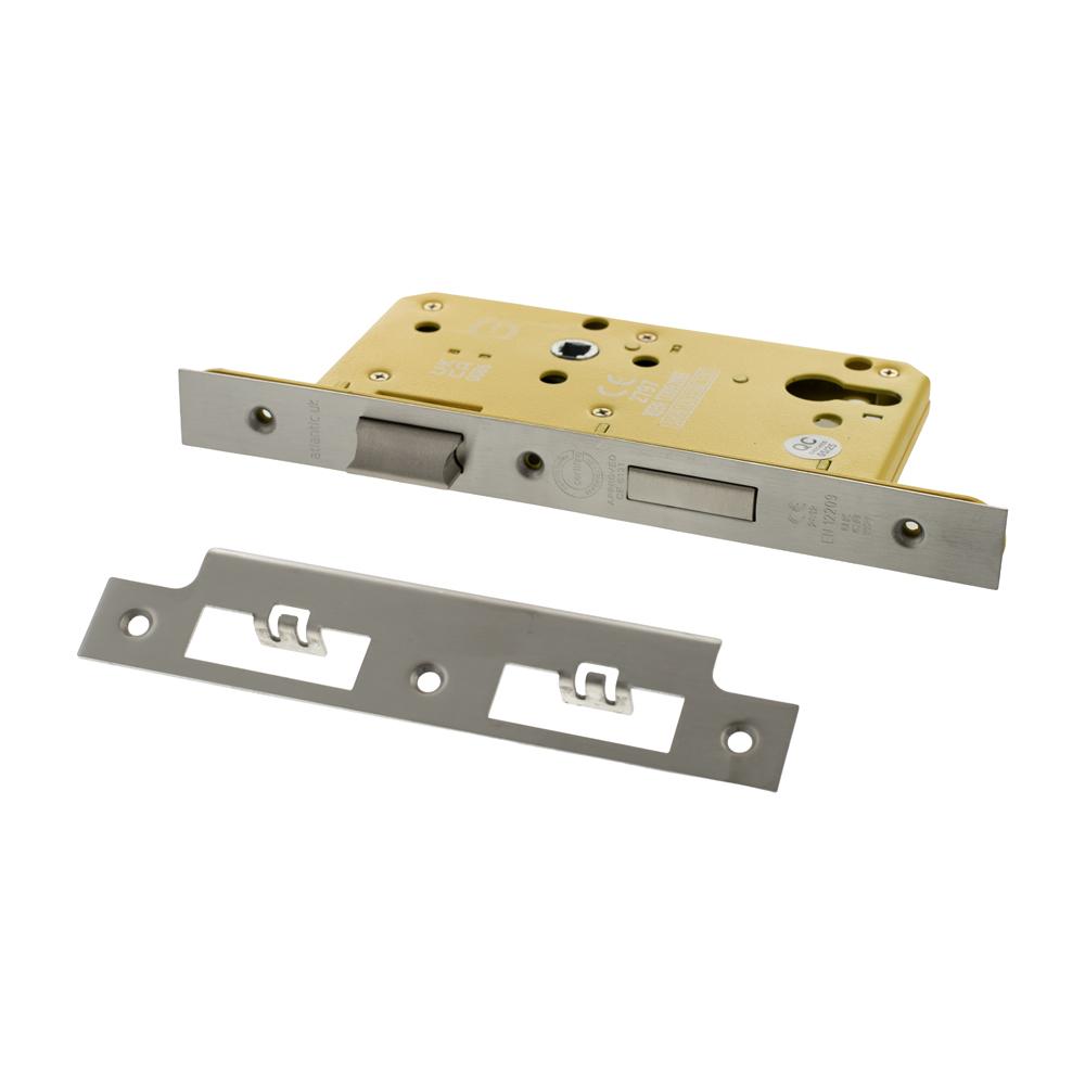 Atlantic DIN Heavy Duty Euro Profile Sashlock Double Throw - Matt Gun Metal
