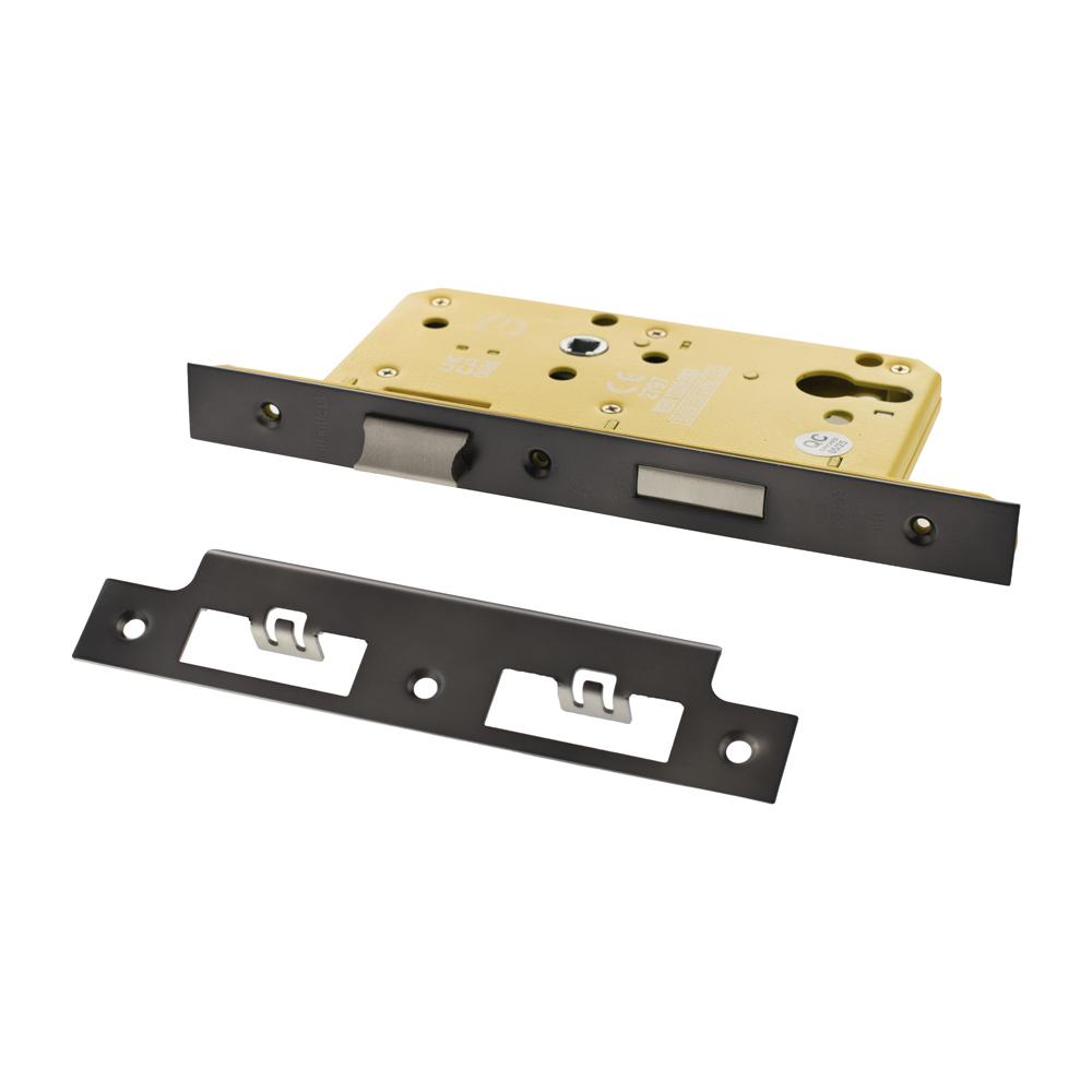 Atlantic DIN Heavy Duty Euro Profile Sashlock Double Throw - Satin Brass