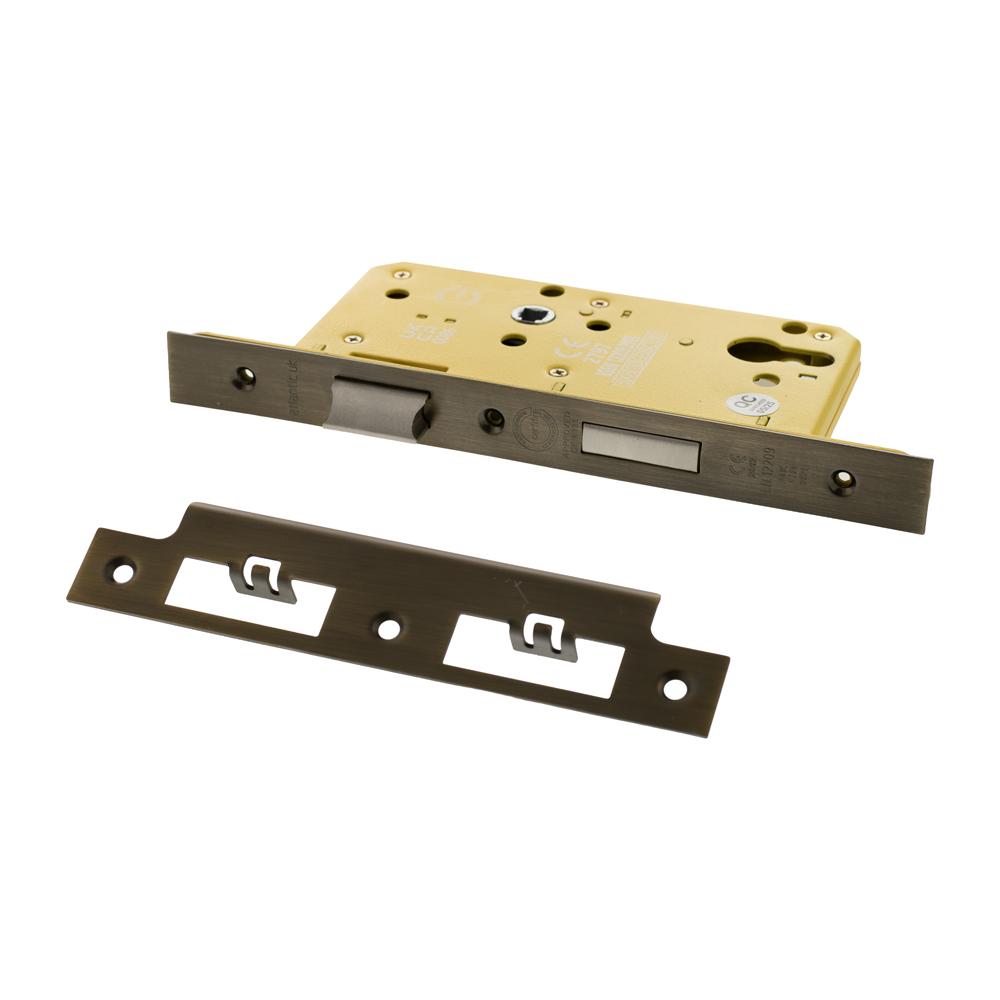 Atlantic DIN Heavy Duty Euro Profile Sashlock Double Throw - Satin Chrome
