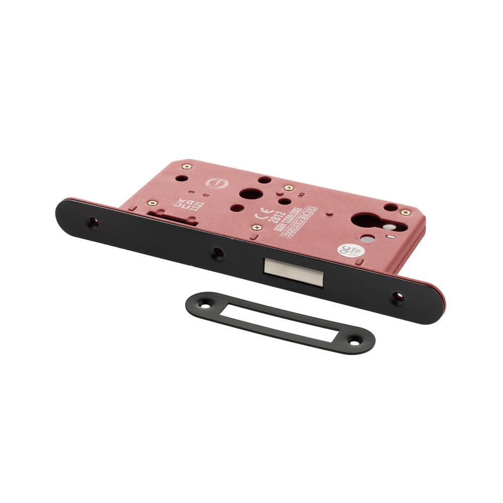 Atlantic DIN Radius Euro Profile Deadlock Double Throw - Matt Black