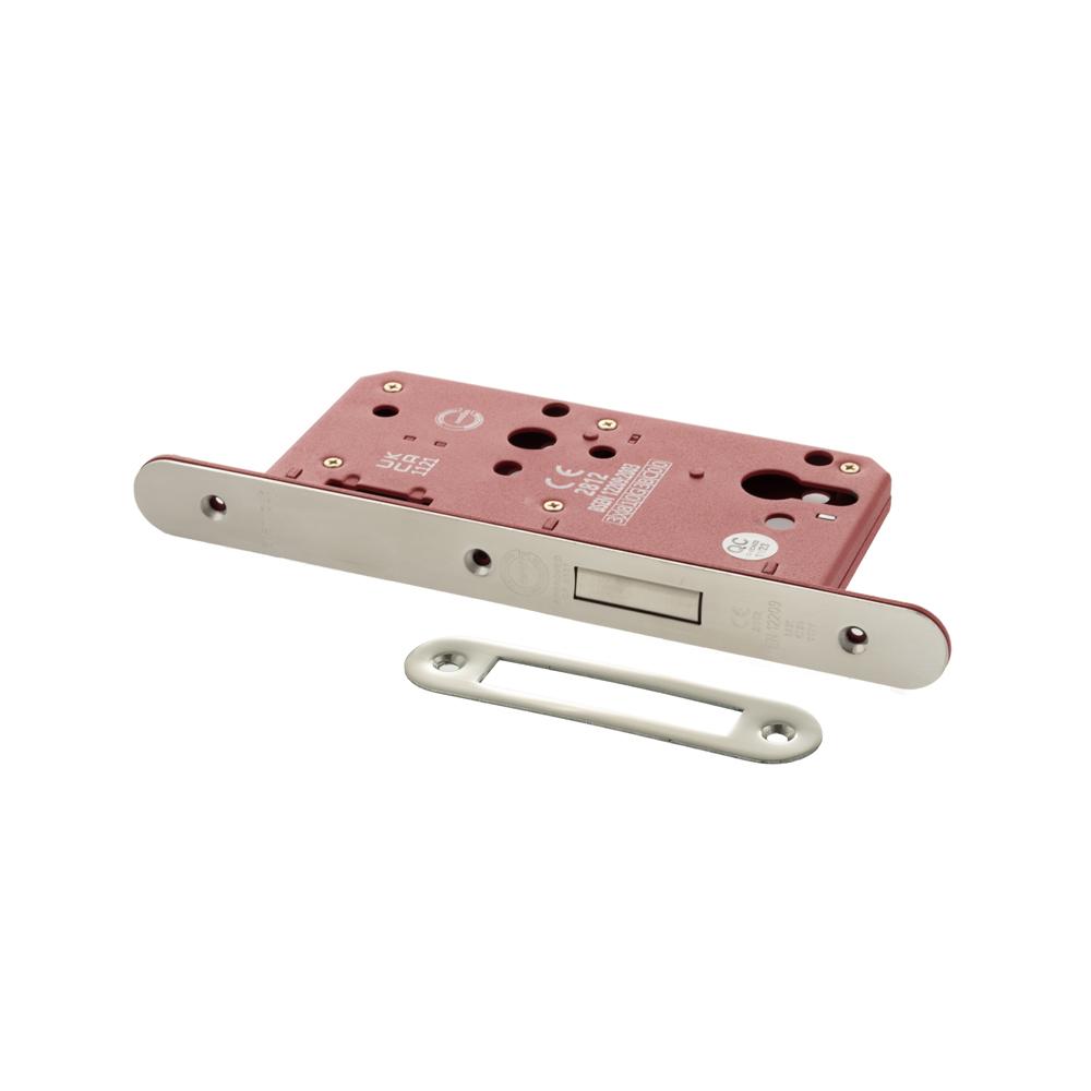 Atlantic DIN Radius Euro Profile Deadlock Double Throw - Polished Chrome