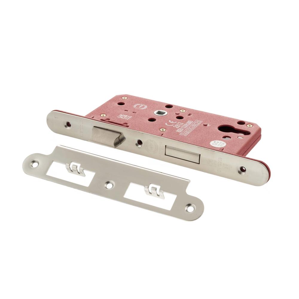 Atlantic DIN Radius Euro Profile Sashlock Double Throw - Polished Chrome