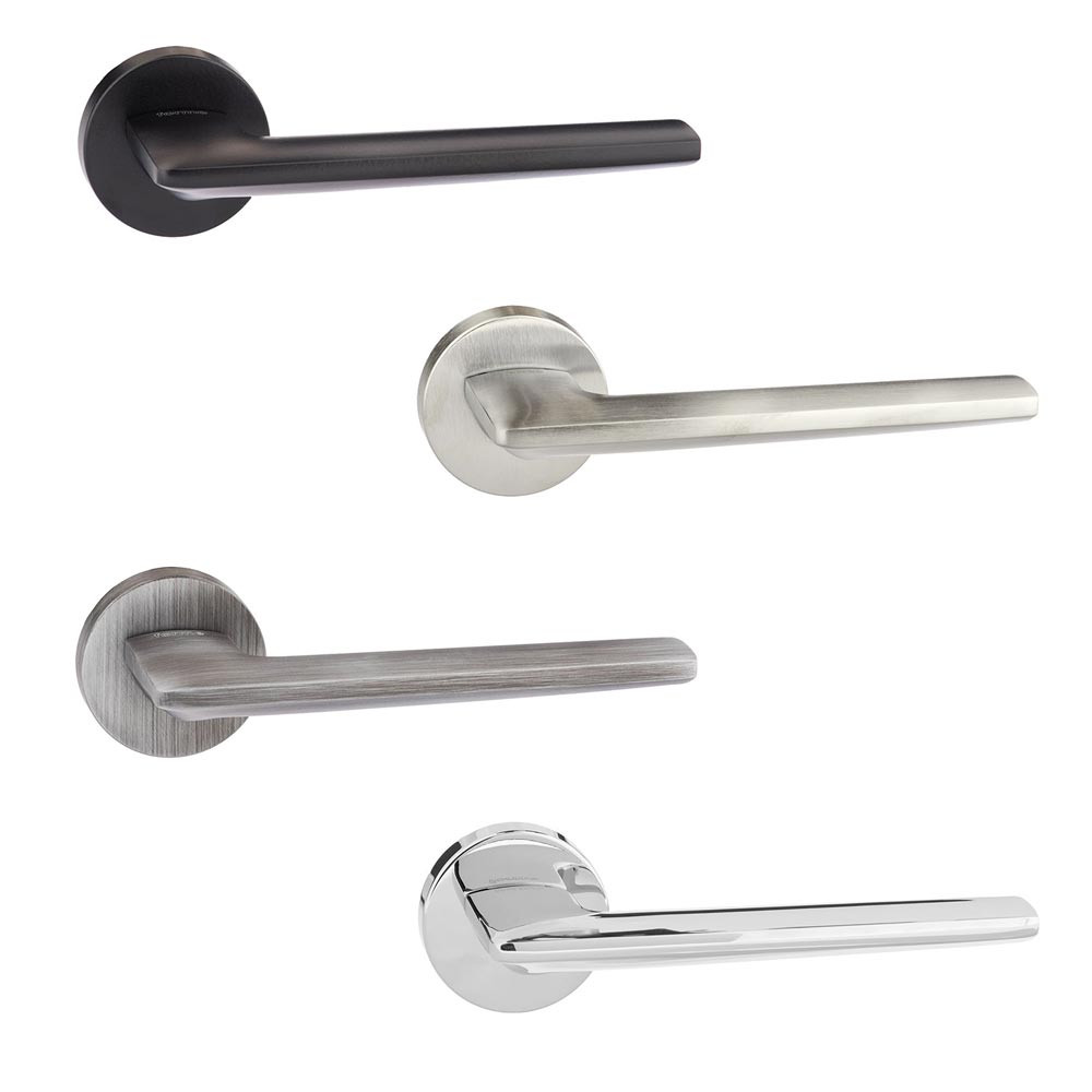 Atlantic Forme Boston Designer Lever on Minimal Round Rose Internal Door Handle