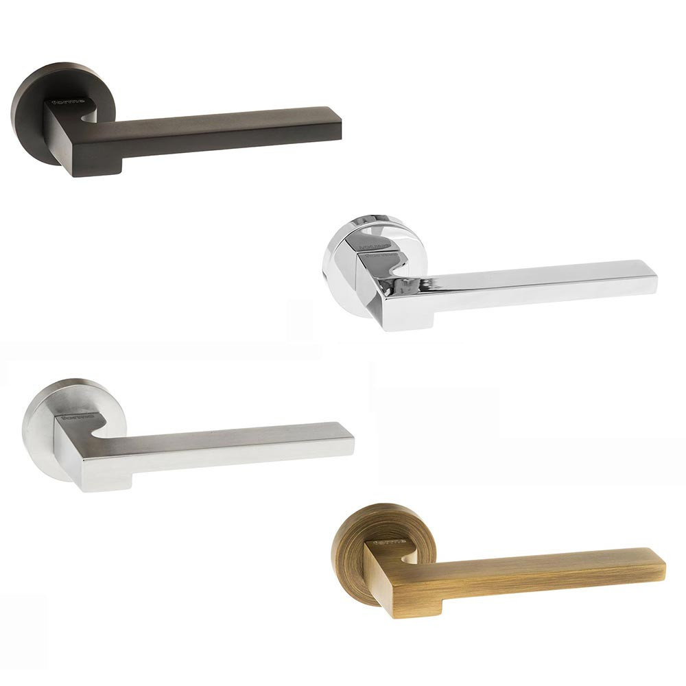 Atlantic Forme Ginevra Designer Lever on Minimal Round Rose Internal Door Handle