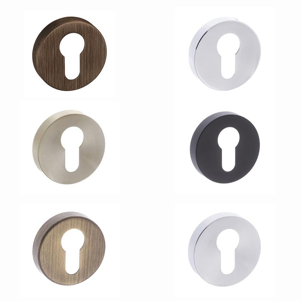 Atlantic Forme Euro Escutcheon on Minimal Round Rose