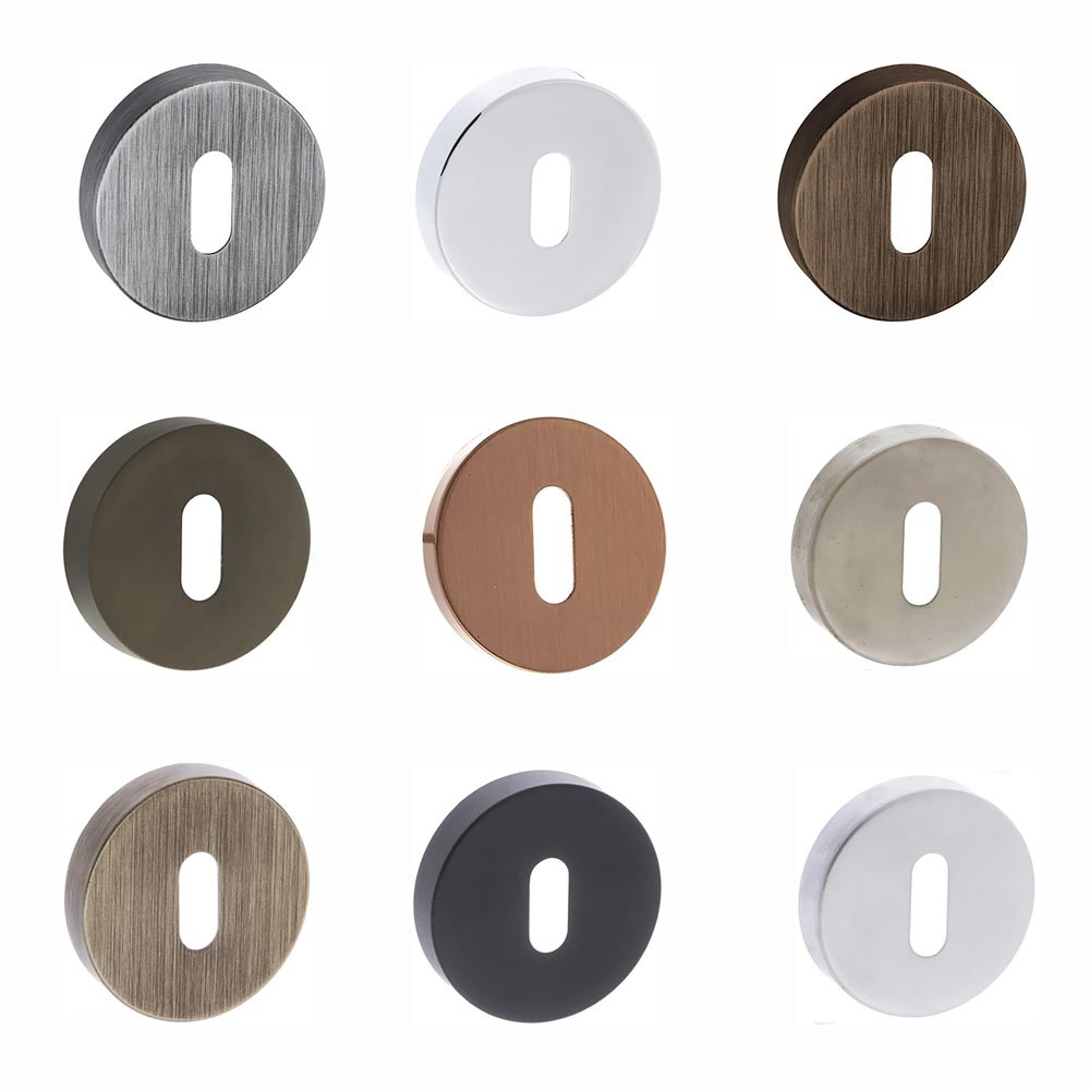 Atlantic Forme Key Escutcheon on Minimal Round Rose