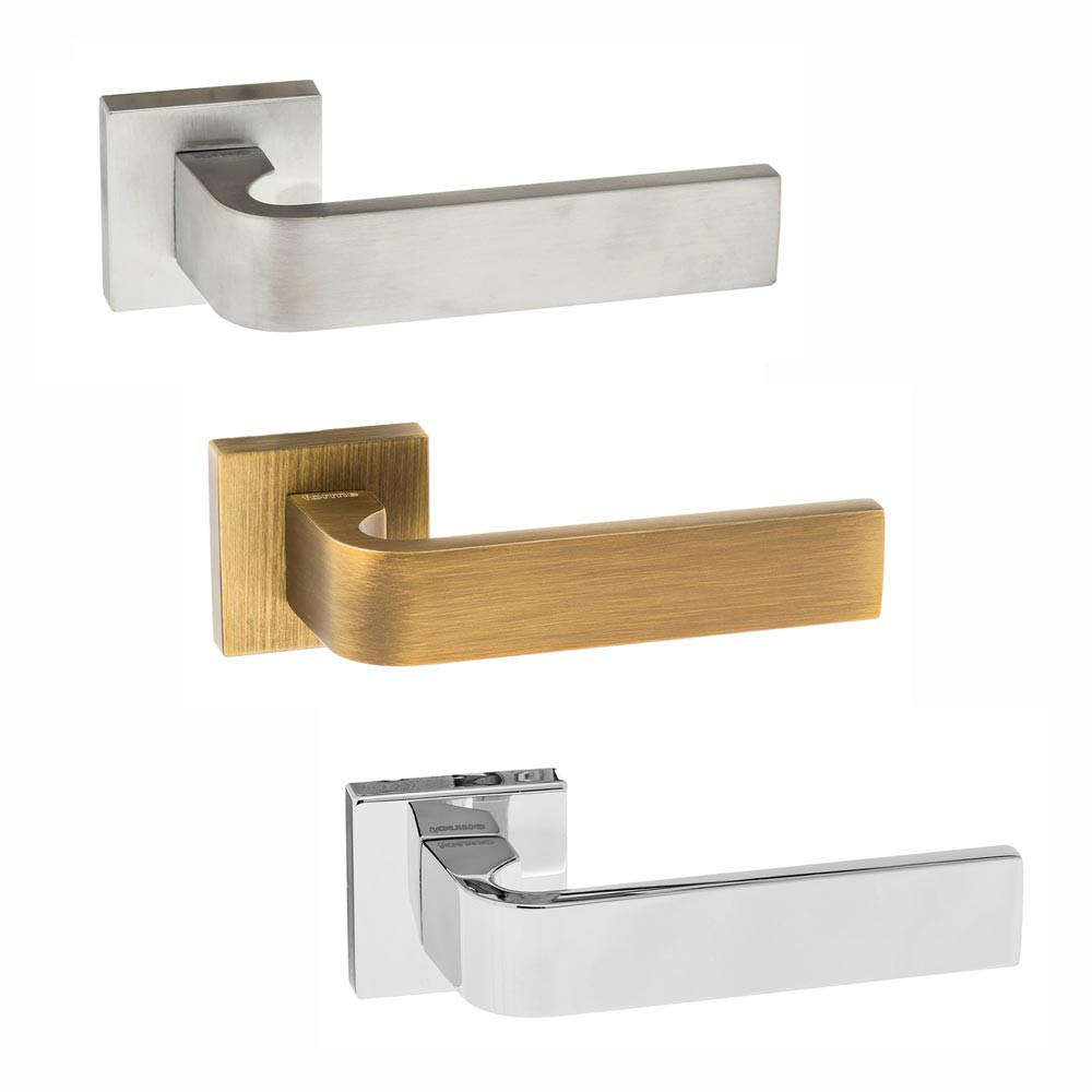 Atlantic Forme Monza Designer Lever on Minimal Square Rose Internal Door Handle