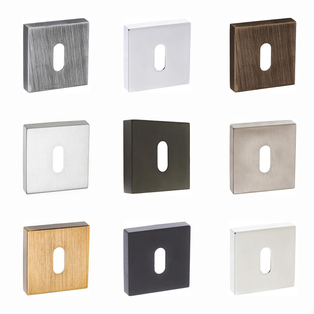 Atlantic Forme Key Escutcheon on Minimal Square Rose