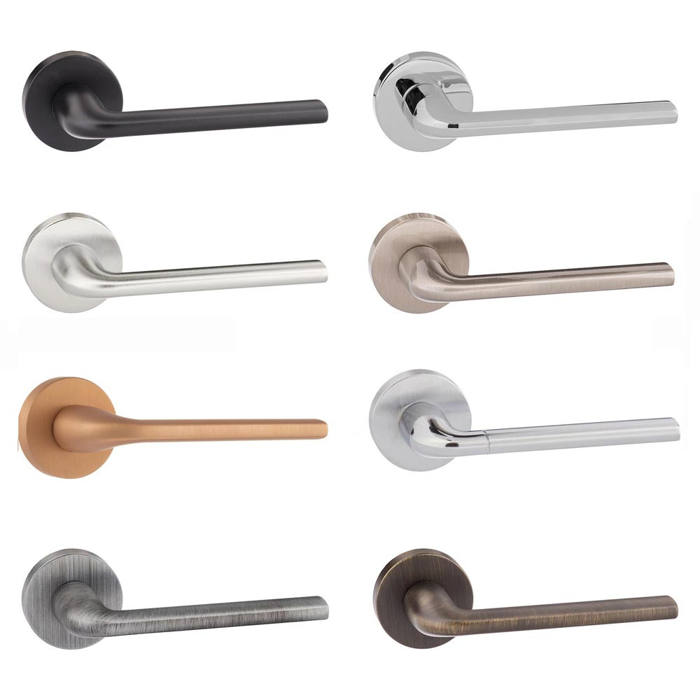 Atlantic Forme Milly Designer Lever on Minimal Round Rose Internal Door Handle