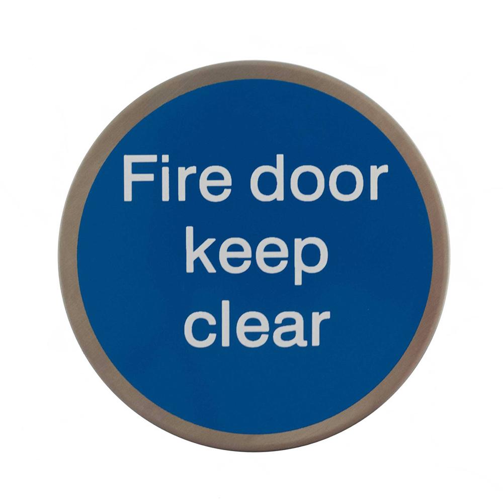 Atlantic Keep Clear Fire Door Sign