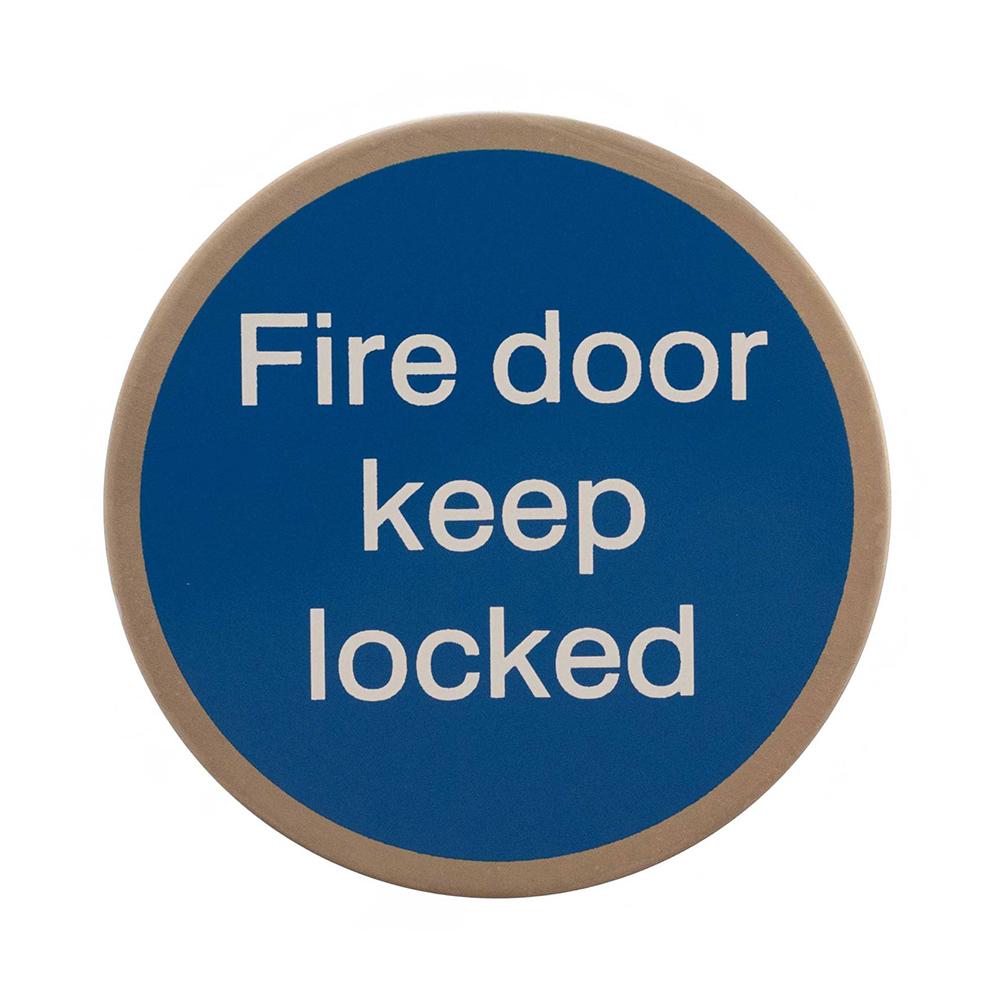 Atlantic Keep Locked Fire Door Sign