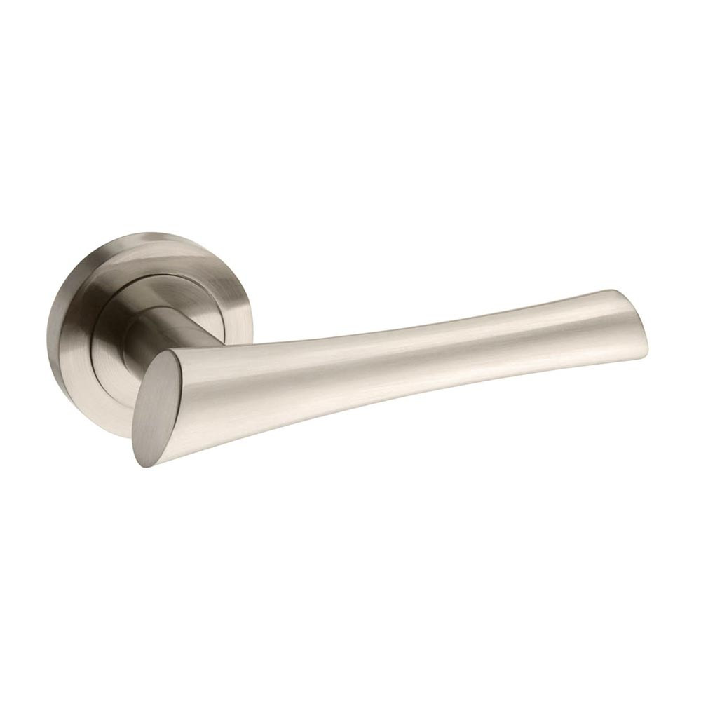 Atlantic Mediterranean Corsica Lever on Round Rose Internal Door Frame - Satin Nickel