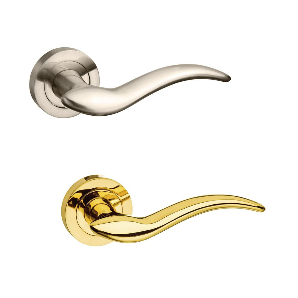 Atlantic Mediterranean Barcelona Lever on Round Rose Internal Door Handle