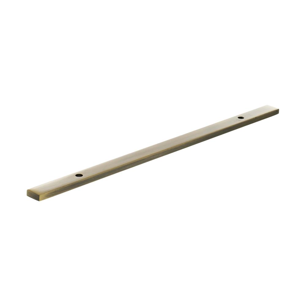 Atlantic Millhouse Long Narrow Cabinet Handle Backplate - Antique Brass