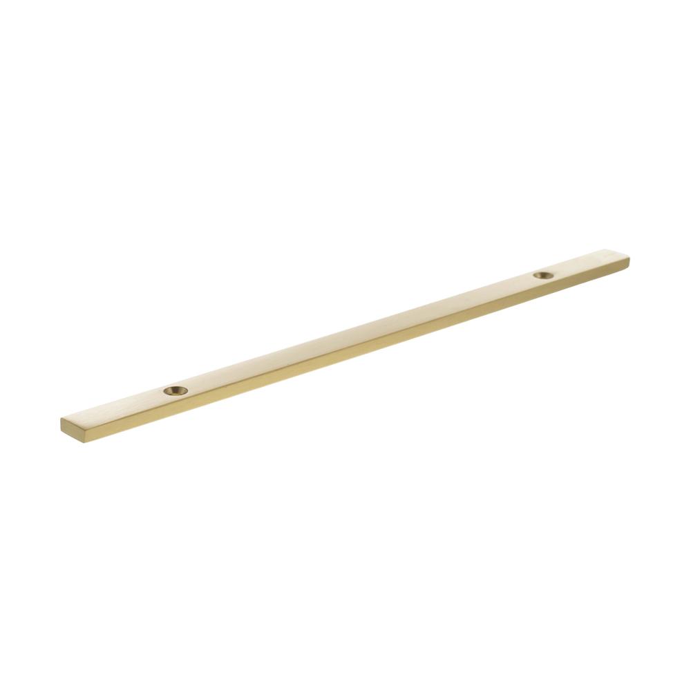 Atlantic Millhouse Long Narrow Cabinet Handle Backplate - Satin Brass