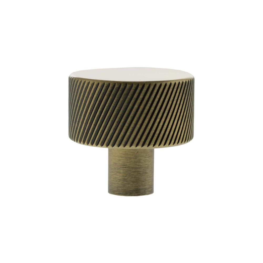 Atlantic Millhouse Paddington Spiral Round Cabinet Knob Handle - Antique Brass