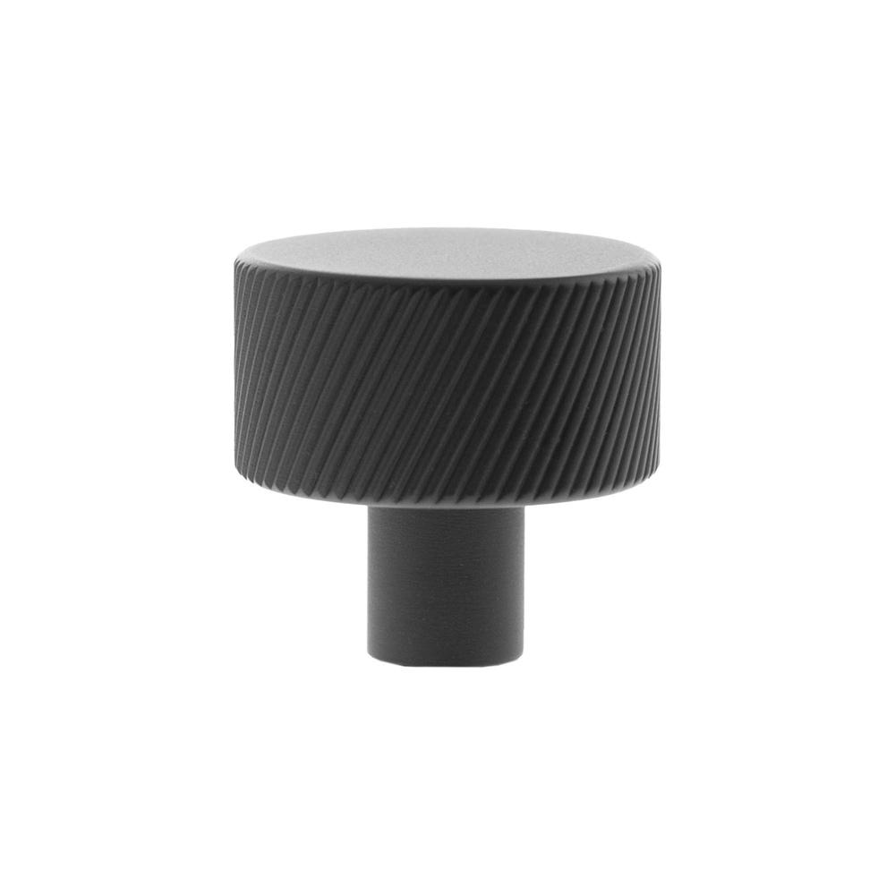 Atlantic Millhouse Paddington Spiral Round Cabinet Knob Handle - Matt Black