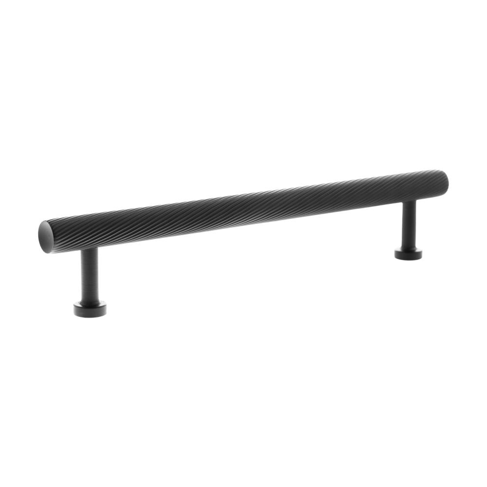 Atlantic Millhouse Paddington Spiral T-Bar Cabinet Pull Handle - Matt Black