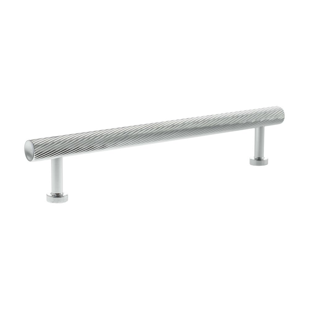 Atlantic Millhouse Paddington Spiral T-Bar Cabinet Pull Handle - Polished Chrome