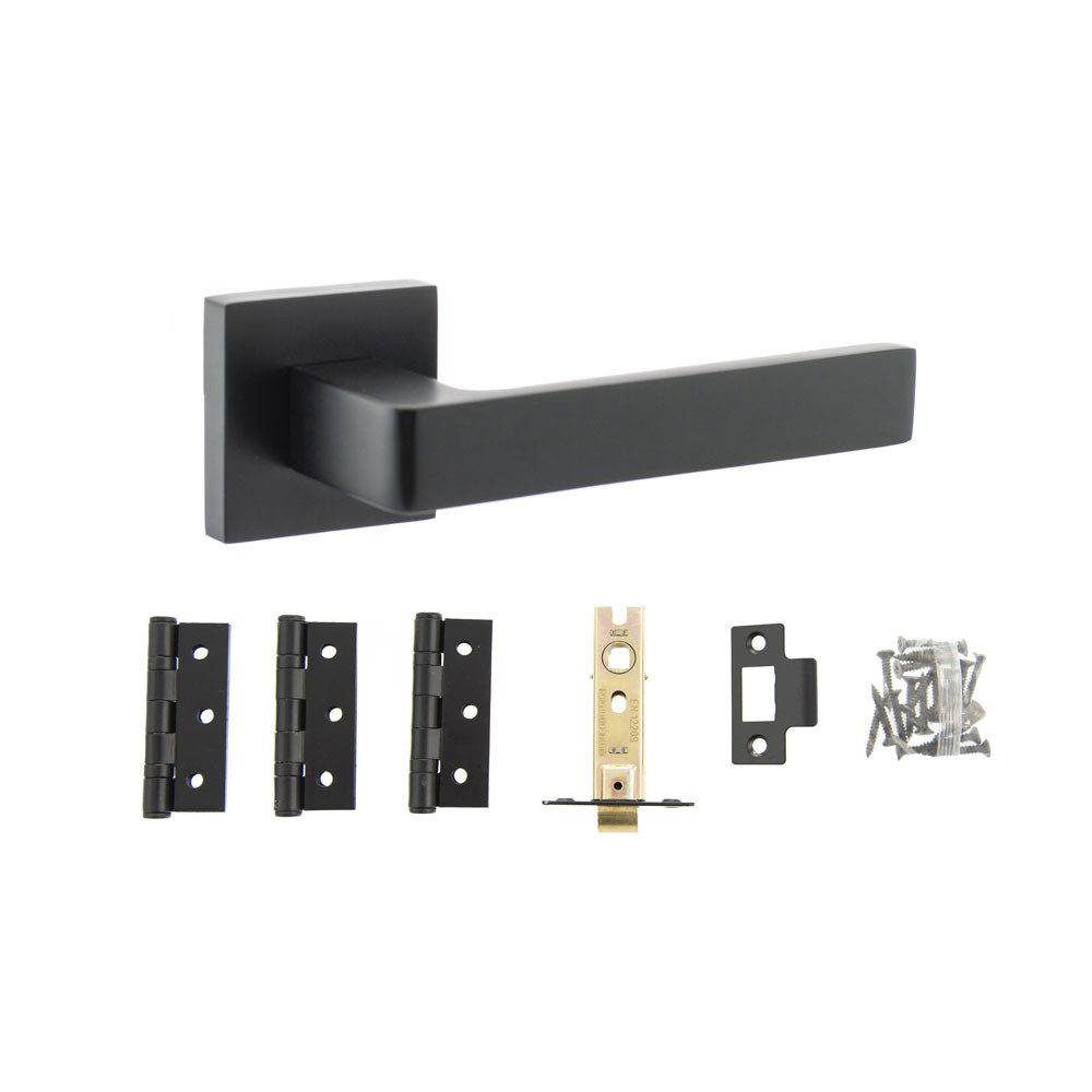 Atlantic Montana Matt Black Door Handle Pack