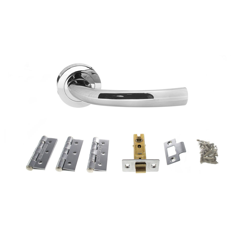 Atlantic Nevada Polished Chrome Door Handle Pack