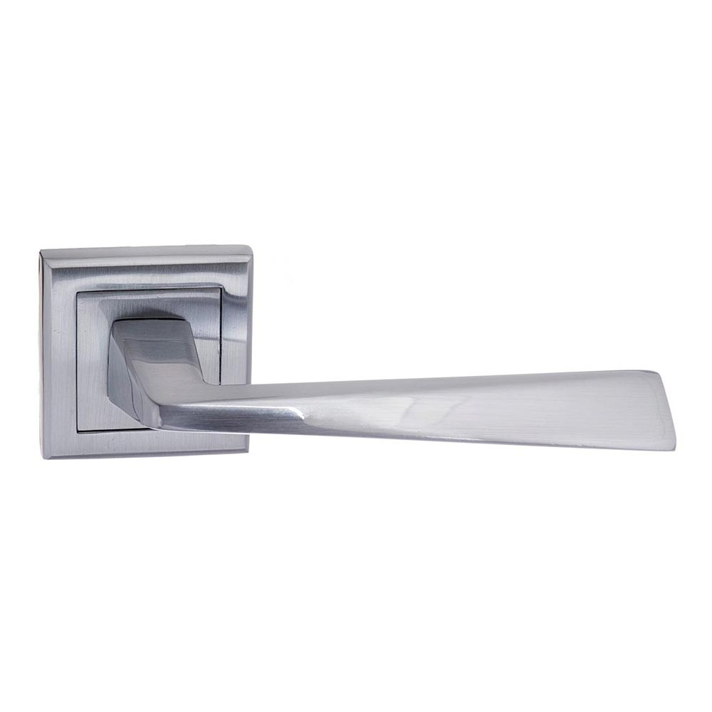 Atlantic Status California Lever on Squaer Rose Internal Door Handle - Satin Chrome