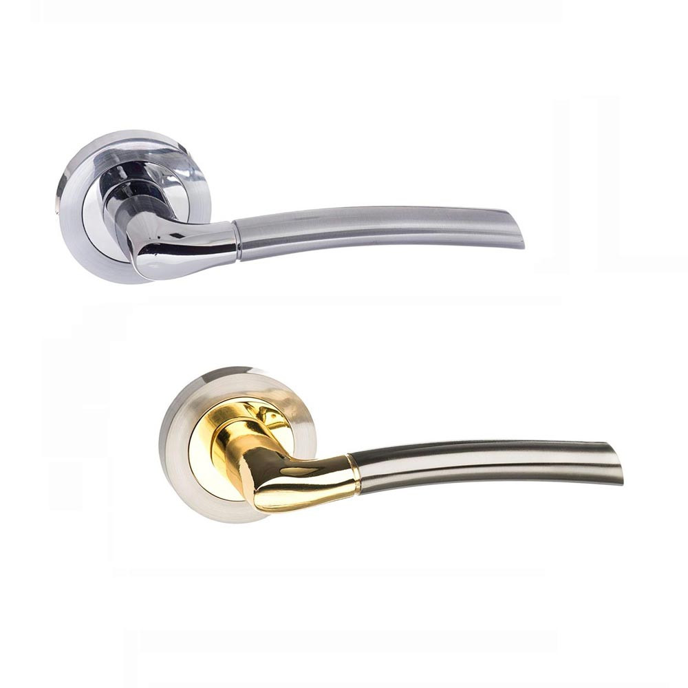 Atlantic Status Indiana Lever on Round Rose Internal Door Handle